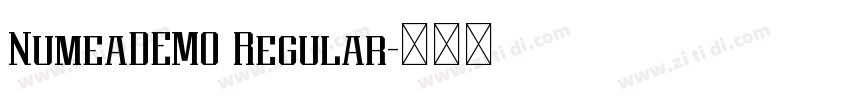 NumeaDEMO Regular字体转换 NumeaDEMO Regular字体转换